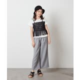 [100-130]チュールキャミドッキングＴシャツ | a.v.v【KIDS】 | 詳細画像16 