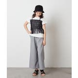 [100-130]チュールキャミドッキングＴシャツ | a.v.v【KIDS】 | 詳細画像17 