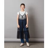 [140-150]【２点セット】チュールキャミワンピ×Tシャツ | a.v.v【KIDS】 | 詳細画像13 