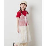 [140-150]【２点セット】チュールキャミワンピ×Tシャツ | a.v.v【KIDS】 | 詳細画像28 