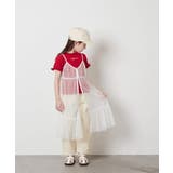[140-150]【２点セット】チュールキャミワンピ×Tシャツ | a.v.v【KIDS】 | 詳細画像31 