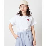 [140-150]ハートワッペン半袖Tシャツ | a.v.v【KIDS】 | 詳細画像4 