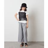 [140-150]チュールキャミドッキングＴシャツ | a.v.v【KIDS】 | 詳細画像26 