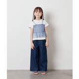 [140-150]チュールキャミドッキングＴシャツ | a.v.v【KIDS】 | 詳細画像5 