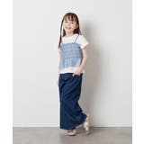 [140-150]チュールキャミドッキングＴシャツ | a.v.v【KIDS】 | 詳細画像7 