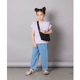 【接触冷感/ジメジメ対策】[100-150]肩フリルモチーフＴシャツ | a.v.v【KIDS】 | 詳細画像12 