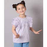 【接触冷感/ジメジメ対策】[100-150]肩フリルモチーフＴシャツ | a.v.v【KIDS】 | 詳細画像2 