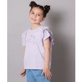 【接触冷感/ジメジメ対策】[100-150]肩フリルモチーフＴシャツ | a.v.v【KIDS】 | 詳細画像3 