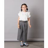 【接触冷感/ジメジメ対策】[100-150]肩フリルモチーフＴシャツ | a.v.v【KIDS】 | 詳細画像31 