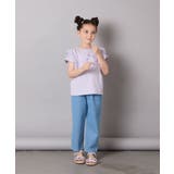 【接触冷感/ジメジメ対策】[100-150]肩フリルモチーフＴシャツ | a.v.v【KIDS】 | 詳細画像4 