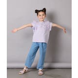 【接触冷感/ジメジメ対策】[100-150]肩フリルモチーフＴシャツ | a.v.v【KIDS】 | 詳細画像5 