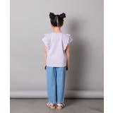 【接触冷感/ジメジメ対策】[100-150]肩フリルモチーフＴシャツ | a.v.v【KIDS】 | 詳細画像9 