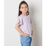 [100-160]【WEB限定/接触冷感】フレアスリーブプチロゴTシャツ | a.v.v【KIDS】 | 詳細画像21 