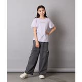 [100-160]【WEB限定/接触冷感】フレアスリーブプチロゴTシャツ | a.v.v【KIDS】 | 詳細画像36 