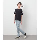 シアーギンガムキリカエスリーブＴシャツ | a.v.v【KIDS】 | 詳細画像9 