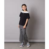 【接触冷感/ジメジメ対策】[140-150]オフショルレイヤードロゴTシャツ | a.v.v【KIDS】 | 詳細画像10 