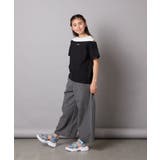 【接触冷感/ジメジメ対策】[140-150]オフショルレイヤードロゴTシャツ | a.v.v【KIDS】 | 詳細画像12 
