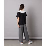 【接触冷感/ジメジメ対策】[140-150]オフショルレイヤードロゴTシャツ | a.v.v【KIDS】 | 詳細画像13 