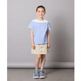 【接触冷感/ジメジメ対策】[140-150]オフショルレイヤードロゴTシャツ | a.v.v【KIDS】 | 詳細画像21 