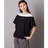 【接触冷感/ジメジメ対策】[140-150]オフショルレイヤードロゴTシャツ | a.v.v【KIDS】 | 詳細画像9 