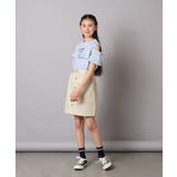 【接触冷感/ジメジメ対策】[140-150]フリルオフショルTシャツ | a.v.v【KIDS】 | 詳細画像16 