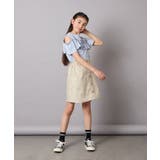 【接触冷感/ジメジメ対策】[140-150]フリルオフショルTシャツ | a.v.v【KIDS】 | 詳細画像17 