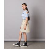 【接触冷感/ジメジメ対策】[140-150]フリルオフショルTシャツ | a.v.v【KIDS】 | 詳細画像19 