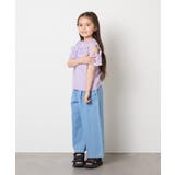 【接触冷感/ジメジメ対策】[140-150]フリルオフショルTシャツ | a.v.v【KIDS】 | 詳細画像6 