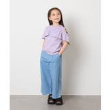 【接触冷感/ジメジメ対策】[140-150]フリルオフショルTシャツ | a.v.v【KIDS】 | 詳細画像8 