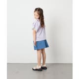 [110-160]【WEB限定】ドットチュール袖Tシャツ | a.v.v【KIDS】 | 詳細画像17 