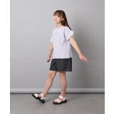 [110-160]【WEB限定】ドットチュール袖Tシャツ | a.v.v【KIDS】 | 詳細画像23 