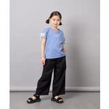 [110-160]【WEB限定】ドットチュール袖Tシャツ | a.v.v【KIDS】 | 詳細画像5 