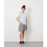 [110-160]【WEB限定】シアーギンガムスリーブTシャツ | a.v.v【KIDS】 | 詳細画像19 
