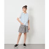 [110-160]【WEB限定】シアーギンガムスリーブTシャツ | a.v.v【KIDS】 | 詳細画像20 