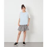 [110-160]【WEB限定】シアーギンガムスリーブTシャツ | a.v.v【KIDS】 | 詳細画像21 