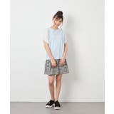 [110-160]【WEB限定】シアーギンガムスリーブTシャツ | a.v.v【KIDS】 | 詳細画像22 