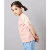 [110-160]【WEB限定】シアーギンガムスリーブTシャツ | a.v.v【KIDS】 | 詳細画像3 