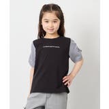 [110-160]【WEB限定】シアーギンガムスリーブTシャツ | a.v.v【KIDS】 | 詳細画像34 