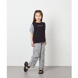 [110-160]【WEB限定】シアーギンガムスリーブTシャツ | a.v.v【KIDS】 | 詳細画像37 