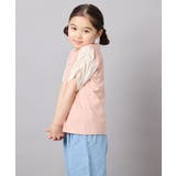 [110-160]【WEB限定】シアーギンガムスリーブTシャツ | a.v.v【KIDS】 | 詳細画像4 