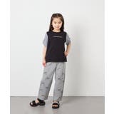 [110-160]【WEB限定】シアーギンガムスリーブTシャツ | a.v.v【KIDS】 | 詳細画像40 