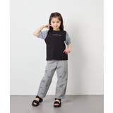 [110-160]【WEB限定】シアーギンガムスリーブTシャツ | a.v.v【KIDS】 | 詳細画像41 