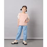 [110-160]【WEB限定】シアーギンガムスリーブTシャツ | a.v.v【KIDS】 | 詳細画像5 