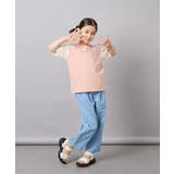 [110-160]【WEB限定】シアーギンガムスリーブTシャツ | a.v.v【KIDS】 | 詳細画像9 