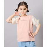 オレンジ | [110-160]【WEB限定】シアーギンガムスリーブTシャツ | a.v.v【KIDS】