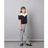 [120-160]【毛玉になりにくい/綿100％】オフショルドッキングTシャツ | a.v.v【KIDS】 | 詳細画像22 