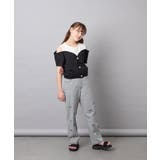 [120-160]【毛玉になりにくい/綿100％】オフショルドッキングTシャツ | a.v.v【KIDS】 | 詳細画像23 