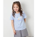 ライトブルー | [110-140]【数量限定】[シナモロール＆クロミ]スパンコールTシャツ | a.v.v【KIDS】