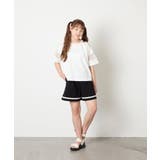 [120-160]アシメ肩シアーTシャツ | a.v.v【KIDS】 | 詳細画像19 