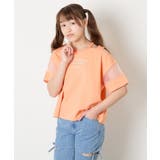 [120-160]アシメ肩シアーTシャツ | a.v.v【KIDS】 | 詳細画像2 